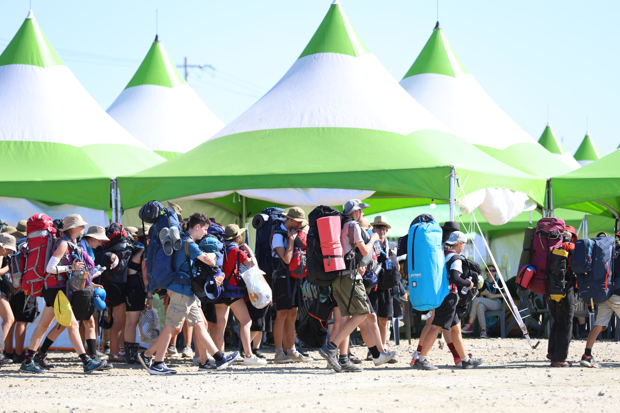 Zum Schutz vor erwartetem Taifun: Deutsches Kontingent setzt World Scout Jamboree in Seoul fort